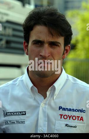 Ricardo Zonta (BRA) Toyota Testfahrer..Formel-1-Weltmeisterschaft, Rd13, großer Preis von Ungarn, Ungarn, 22. August 2003..DIGITALES BILD (Credit Image: ©Sutton Motorsports/ZUMA Press) Stockfoto