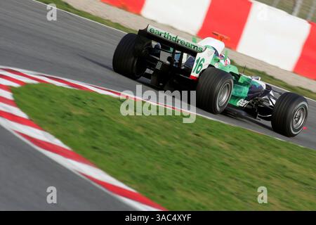 Jenson Button (GBR) Honda RA108 ..Formel-1-Tests, Tag drei, Barcelona, Spanien, 27. Februar 2008 Stockfoto