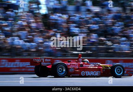 Alex Zanardi (ITA) gewinnt den Sieg für Target Chip Ganassi Racing in Portland. CART Fedex World Series, Rd9, Portland, Oregon, USA. 21. Juni 1998. (Kreditbild: ©Sutton Motorsports/ZUMA Press) Stockfoto
