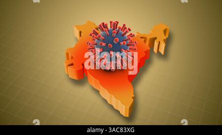 HMPV-Infektionsfälle nehmen im ganzen Land Indiens zu Stockfoto