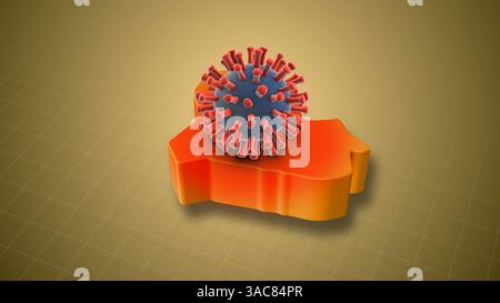 HMPV-Infektionsfälle im gesamten Irak Stockfoto