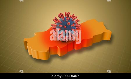 HMPV-Infektionsfälle steigen im gesamten Land der Türkei an Stockfoto