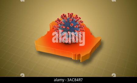 Die HMPV-Infektionsfälle nehmen im ganzen Land Algeriens zu Stockfoto