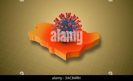 HMPV-Infektionsfälle nehmen im gesamten Saudi-Arabien-Land zu Stockfoto