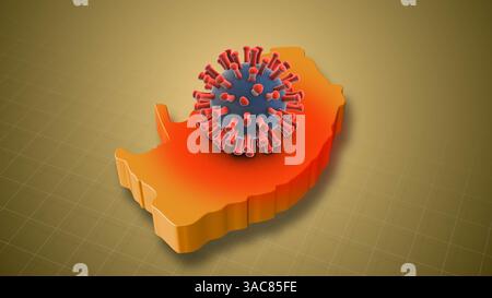 HMPV-Infektionsfälle nehmen im ganzen Land Südafrikas zu Stockfoto
