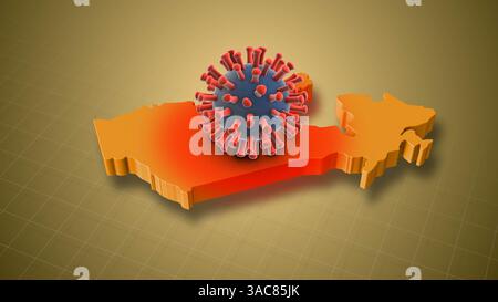 HMPV-Infektionsfälle nehmen im ganzen Land Kanadas zu Stockfoto