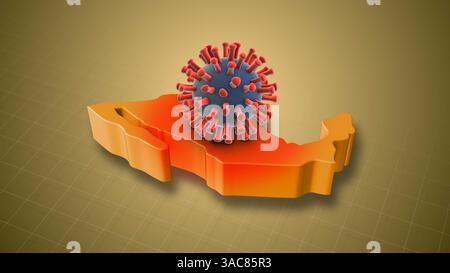 HMPV-Infektionsfälle nehmen im ganzen Mexiko-Land zu Stockfoto