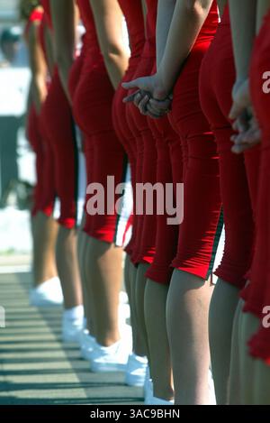 Grid Girls..Grand Prix von Ungarn, Budapest, 18. August 2002..DIGITALES BILD (Credit Image: ©Sutton Motorsports/ZUMA Press) Stockfoto