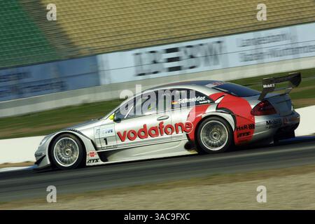 Amtierender Champion Bernd Schneider (GER) testet den neuen AMG Mercedes..DTM 2002, Vorsaisonprüfung, Hockenheim, 3. April 2002..DIGITALES BILD (Credit Image: ©Sutton Motorsports/ZUMA Press) Stockfoto