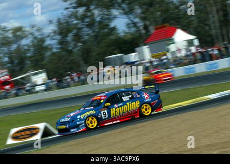 David Besnard (aus) und Simon Wills (NZL) holten ihren Havoline Ford ...