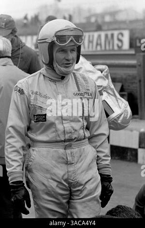 Bruce McLaren beim Daily Mail Race of Champions 1970 in Brands Hatch. Stockfoto