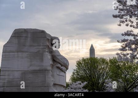 Martin Luther King Memorial in Washington D.C. im Tidal Basin Stockfoto