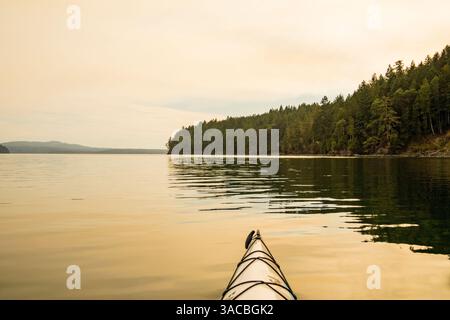 Paddelhood Canal, Quilcene, Washington State, USA. Stockfoto
