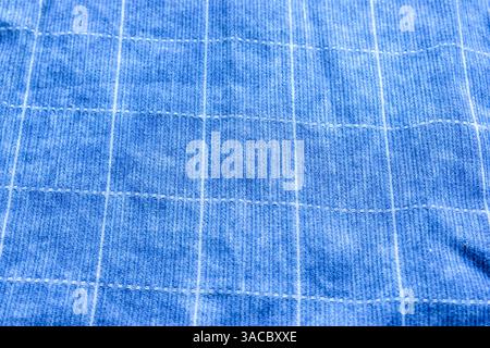 Naht Aus Blauem Denim Jean Texture Hintergrund Stockfoto