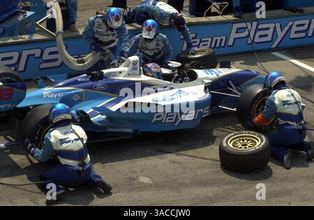 Alex Tagliani (CDN) Teamspieler Reynard Ford belegte den siebten Platz beim CART Grand Prix von Mid-Ohio. CART FedEx World Series, RD11, CART Grand Prix von Mid-Ohio, Lexington, USA. 11. August 2002..DIGITALES BILD (Credit Image: ©Sutton Motorsports/ZUMA Press) Stockfoto