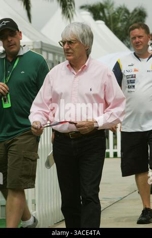 Bernie Ecclestone (GBR) F1 Supremo...Malaysian Grand Prix, Rd 2, Preparations, Sepang, Malaysia, Donnerstag, 20. März 2008 Stockfoto