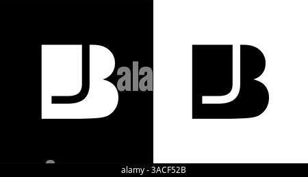 Initial Letters BJ, JB abstrakte Firma Logo Design Vektor Stock Vektor