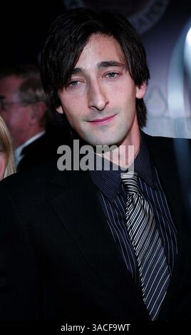 Januar 2005 - Hollywood, Kalifornien, USA - Adrien Brody - 2005 Palm Springs International Film Festival. Stockfoto