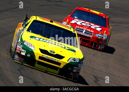 April 2008 - Avondale, Arizona, USA - TONY STEWART während des Eröffnungstrainings im Sprint Cup für den Subway Fresh Fit 500 bei PIR. Subway Fresh Fit 500 Phoenix International Raceway, Avondale, AZ. (Bild: © Russell LaBounty/Cal Sport Media/ZUMA Press) Stockfoto