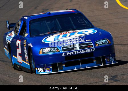 April 2008 – Avondale, Arizona, USA – KURT BUSCH während der Eröffnungsübung im Sprint Cup für den Subway Fresh Fit 500. Subway Fresh Fit 500 Phoenix International Raceway, Avondale, AZ. (Bild: © Russell LaBounty/Cal Sport Media/ZUMA Press) Stockfoto
