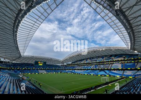 Sydney, Australien. April 2025. Sydney, Australien, 4. April 2025: Ein Blick in das Stadion während des internationalen Freundschaftsspiels zwischen Australien und Korea Republic im Allianz Stadium in Sydney, Australien. (NOE Llamas/SPP) Credit: SPP Sport Press Photo. /Alamy Live News Stockfoto