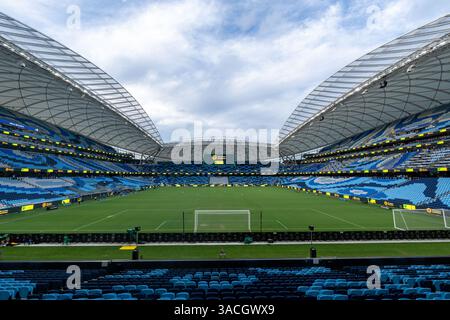 Sydney, Australien. April 2025. Sydney, Australien, 4. April 2025: Ein Blick in das Stadion während des internationalen Freundschaftsspiels zwischen Australien und Korea Republic im Allianz Stadium in Sydney, Australien. (NOE Llamas/SPP) Credit: SPP Sport Press Photo. /Alamy Live News Stockfoto