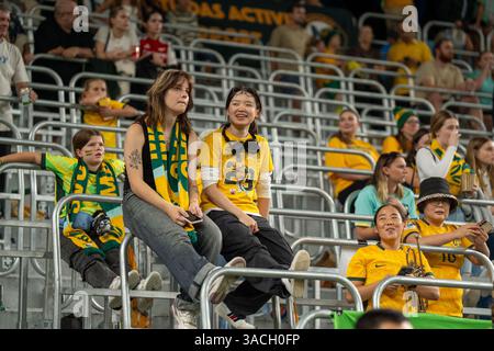 Sydney, Australien. April 2025. Sydney, Australien, 4. April 2025: Fans Australiens während des internationalen Freundschaftsspiels zwischen Australien und Korea Republic im Allianz Stadium in Sydney, Australien. (NOE Llamas/SPP) Credit: SPP Sport Press Photo. /Alamy Live News Stockfoto