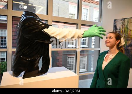 Höhepunkte in den Phillips London Galleries am Berkeley Square vor der Auktion New Now , Modern & Comtemporary Art am 10. April 2025 ... Stockfoto