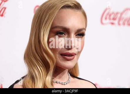 Las Vegas, USA. April 2025. Lindsay Lohan bei der CinemaCon 2025 – Big Screen Achievement Awards, die am 3. April 2025 im Colosseum im Caesars Palace in Las Vegas, Nevada, stattfanden © JPA/AFF-USA.com Credit: AFF/Alamy Live News Stockfoto
