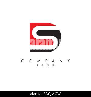 Buchstaben ds, sd Firmenlogo Design Icon Vektor Stock Vektor