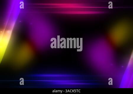 Leuchtende Lichtstrahlen umrahmen einen dunklen zentralen Bereich und schaffen einen abstrakten Hintergrund, der für verschiedene Designzwecke geeignet ist Stockfoto