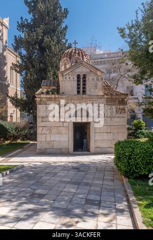 Die kleine Metropole, früher die Kirche St. Eleftherios oder Panagia Gorgoepikoos, Athen, Griechenland Stockfoto