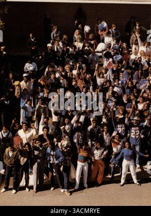 Das Polaris Jahrbuch 1981 der North High School zeigt Schüler, Sportveranstaltungen, Schulclubs und akademische Leistungen des Schuljahres 1980-1981. Stockfoto