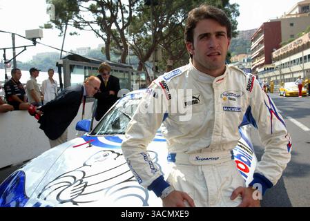 Ricardo Zonta (BRA) Toyota Testfahrer fuhr den Gästewagen..Porsche Supercup, RD4, Monte-Carlo, Monaco, 1. Juni 2003..DIGITALES BILD (Credit Image: ©Sutton Motorsports/ZUMA Press) Stockfoto