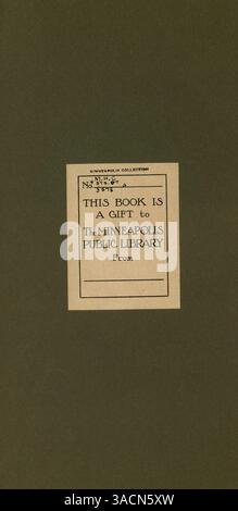 Das Stanley Hall Yearbook von 1910 mit dem Titel „The Moccasin“ dokumentiert die Schüler, Lehrer und Veranstaltungen des Schuljahres 1909-1910 in Stanley Hall. Stockfoto