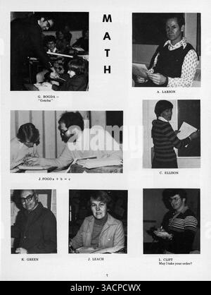Das 1978 Minnetonka East Jr. Das High Yearbook dokumentiert die wichtigsten Momente des Schuljahres 1977-1978 mit Schülern, Lehrern, Sportveranstaltungen und Schulaktivitäten. Stockfoto