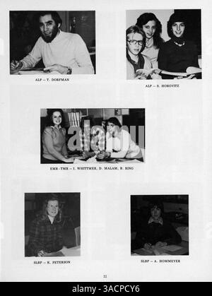 Das 1978 Minnetonka East Jr. High Yearbook zeigt Schüler, Lehrer, Sportmannschaften, Vereine und Veranstaltungen aus dem Schuljahr 1977-1978 und bewahrt die Erinnerungen an das akademische Jahr. Stockfoto