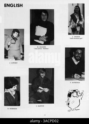 Dieses Jahrbuch 1978 von Minnetonka East Jr. High zeichnet die Höhepunkte des Schuljahres 1977-1978 auf, darunter Bilder von Schülern, Lehrern, Sportmannschaften und Schulaktivitäten. Stockfoto
