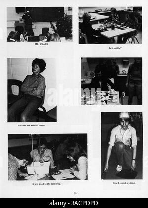 Das Jahrbuch 1978 von Minnetonka East Jr. High präsentiert Highlights aus dem Schuljahr 1977-1978 und dokumentiert Schüler, Dozenten, Sport und außerschulische Aktivitäten. Stockfoto