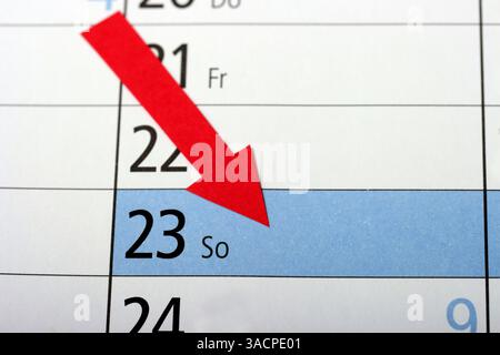 Bundestagswahl Sonntag Stockfoto