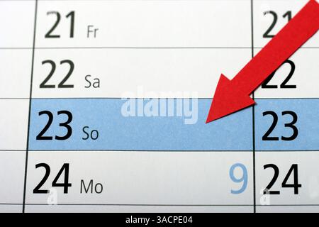 Bundestagswahl Sonntag Stockfoto