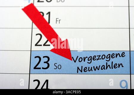 Bundestagswahl Sonntag Stockfoto