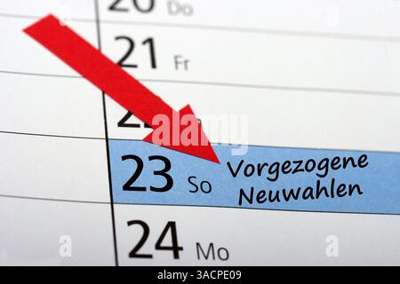 Bundestagswahl Sonntag Stockfoto