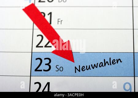 Bundestagswahl Sonntag Stockfoto