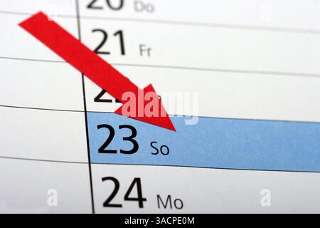 Bundestagswahl Sonntag Stockfoto