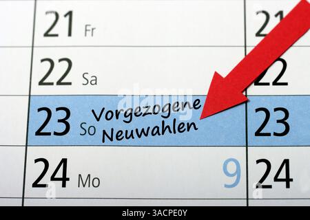 Bundestagswahl Sonntag Stockfoto