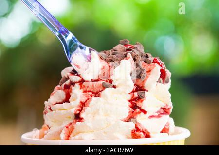 Eisbecher Stockfoto