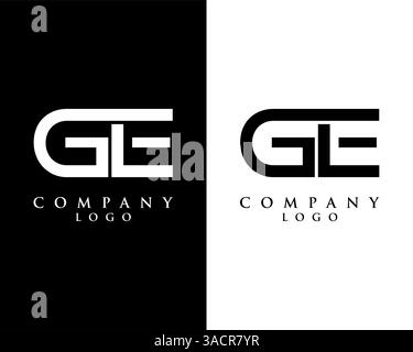 Anfangsbuchstabe GE, EG Logo Template Design Vektor Stock Vektor