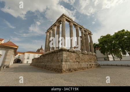 Römischer Tempel (Templo de Diana) in Evora, Portugal Stockfoto