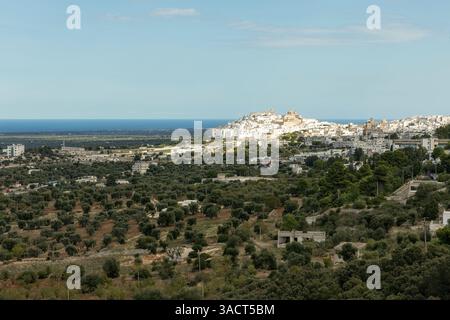 Ostuni in der Provinz Brindisi, Apulien, Italien Stockfoto